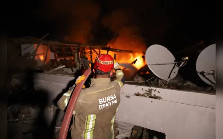 Bursa İtfaiyesi’nden 21 bin olaya müdahale