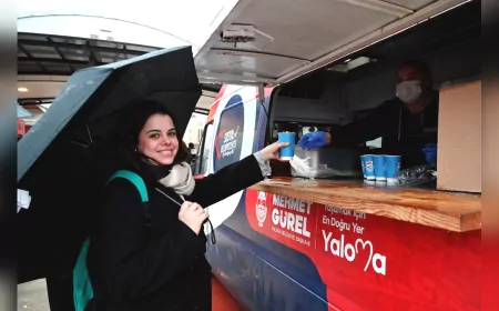 YALOVA BELEDİYESİ’NDEN ÖĞRENCİLERE SICAK ÇORBA İKRAMI