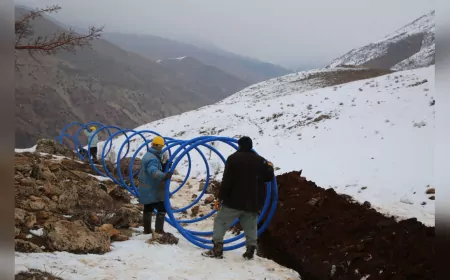 VASKİ’den Çatak’ın köyüne hayat veren su projesi