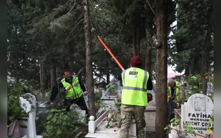 RAS ELSENİ BAYRAMI ÖNCESİ MEZARLIKLARDA TEMİZLİK