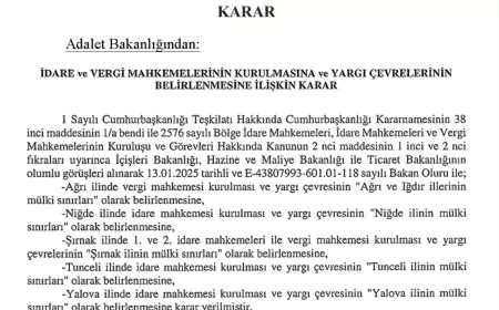 Adalet Bakanı Tunç: Yeni Mahkemeler Kuruluyor