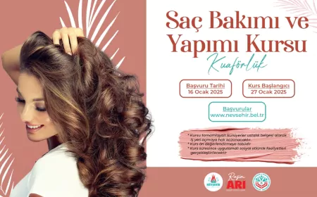 Saç Bakımı ve Yapımı Kursu (Kuaförlük) Açılacak