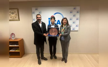 Başkanlar, JICA Türkiye Başkanı ile görüştü