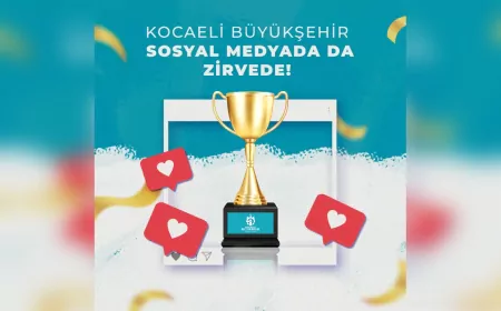 Kocaeli Büyükşehir, sosyal medyada da zirvede