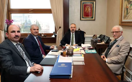 VALİ AKIN, MİLLETVEKİLİ AKYÜREK VE BAŞKAN ALTAY BAKANLARLA KONYA YATIRIMLARINI İSTİŞARE ETTİ