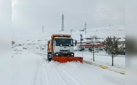 Büyükşehir Belediyesi karla mücadele çalışmalarını sürdürüyor