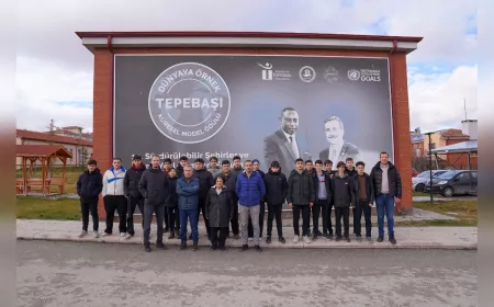 LİSE ÖĞRENCİLERİ ÇEVRE DOSTU ÇALIŞMALARI YERİNDE İNCELEDİ