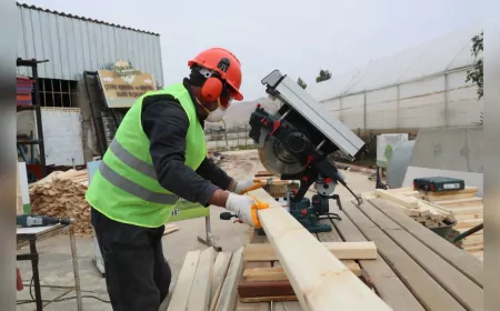 Mardin Büyükşehir Belediyesinden ahşap saksı üretimi