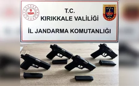 Delice'de ruhsatsız silah operasyonu: Şüpheliler adliyeye sevk edildi