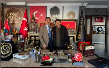 Balkan Boks Şampiyonu Arif Doğru ve Cebrail Yeşilyurt’tan MİSİAD Genel Merkez Ziyareti