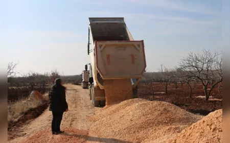 BÜYÜKŞEHİR BELEDİYESİ, BİRECİK VE HALFETİ’DE GÜVENLİ ULAŞIM İÇİN ÇALIŞIYOR