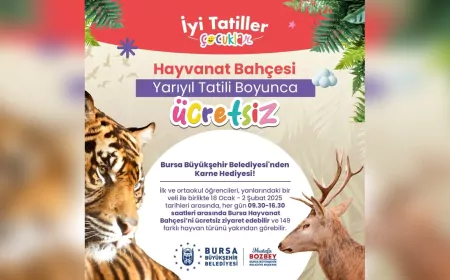 Bursa Büyükşehir Belediyesi’nden öğrencilere karne hediyesi