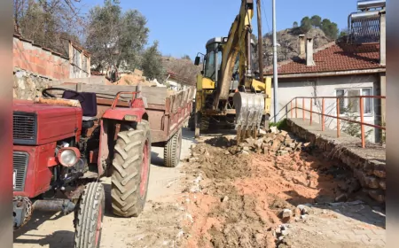 ORHANGAZİ MAHALLESİNDE CADDE VE SOKAKLAR YENİLENİYOR
