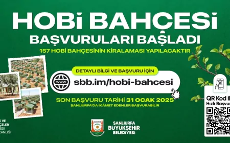 HOBİ BAHÇESİ KİRALAMA BAŞVURULARI BAŞLADI