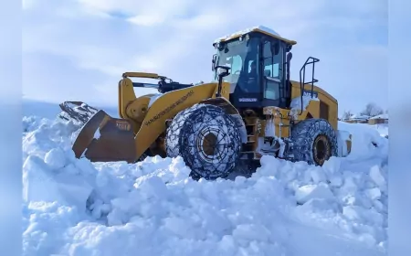 Kırsalda karla mücadele çalışması sürüyor