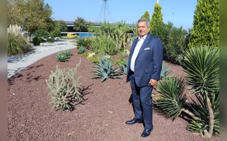 ESBAŞ'IN KURAKÇIL PEYZAJI TÜRKİYE'YE ÖRNEK GÖSTERİLDİ