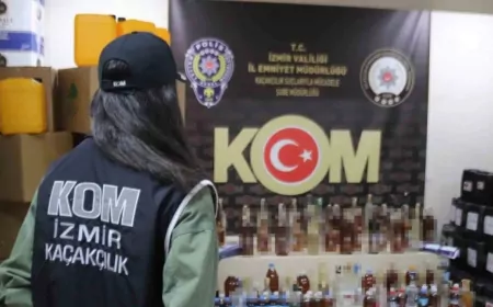 İzmir’de Yılbaşı Öncesi 41 Sahte Alkol Operasyonu