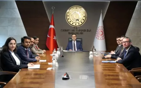 Sanayi ve Teknoloji Bakanı Mehmet Fatih Kacır, Dört Ülkenin Ankara Büyükelçilerini Kabul Etti