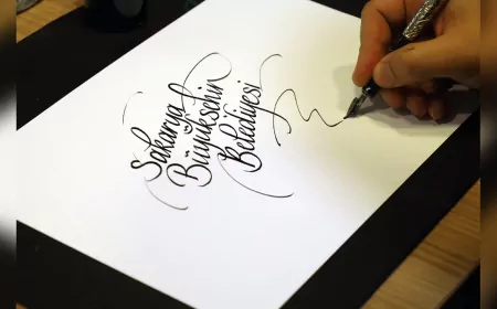 Kaligrafi ile her satır sanat eserine dönüşüyor