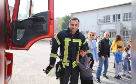 HBB İTFAİYESİ’NDEN MİNİK ÖĞRENCİLERE YANGIN EĞİTİMİ