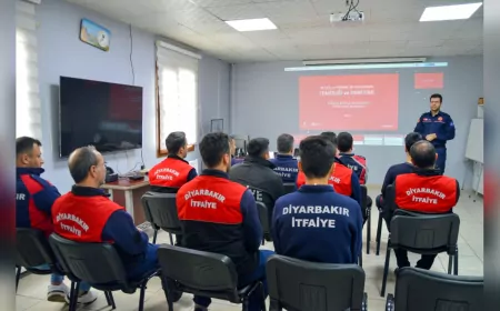 İtfaiye personeline baca yangınları eğitimi verildi