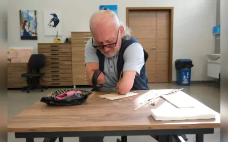 Engelleri sanatla aştı, Cemil Meriç’te moral aşıladı