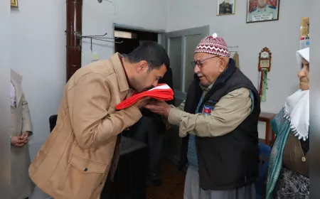 HBB’den Şehit Polis’in Baba Ocağına Ziyaret