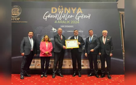 Erol Usta'nın başarısı Üstün Hizmet ve Başarı Beratı tescillendi.