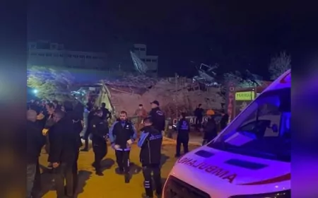 Konya’da 4 Katlı Bina Çöktü: Arama Kurtarma Çalışmaları Sürüyor