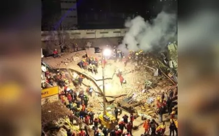 Konya’da Çöken Binanın Enkazından Ses Geliyor