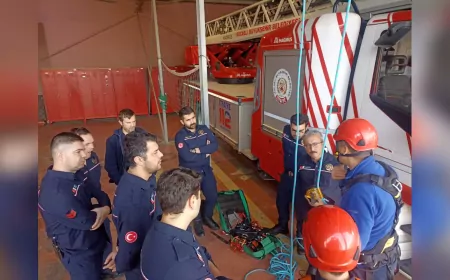 Kocaeli İtfaiyesi’nden Personeline "İple Erişim Teknikleri Eğitimi"