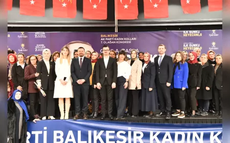 AK Parti Balıkesir İl Kadın Kolları 7. Olağan Kongresi Coşkuyla Gerçekleşti