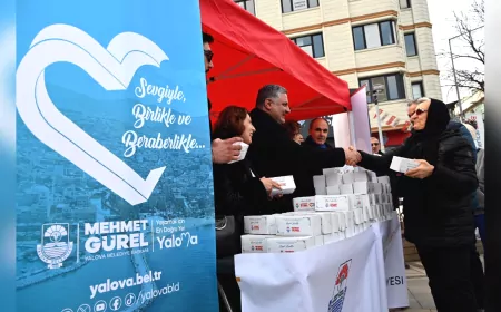 Yalova Belediyesi'nden Miraç Kandili İkramı