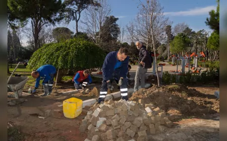 Başkan Tugay Talimatı Verdi, Buca Hasanağa Bahçesi Yenileniyor