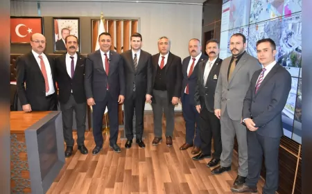 Ülkü Ocakları Genel Başkanı Ahmet Yiğit Yıldırım, Gümüşhane Belediye Başkanı Başer’i Ziyaret Etti