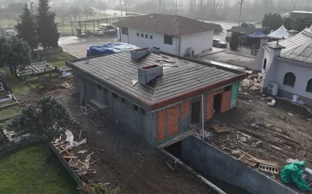 Düzce'de Taziye Alanı ve Sosyal Tesis İnşaatı Hızla İlerliyor: Kaba İnşaat Tamamlandı