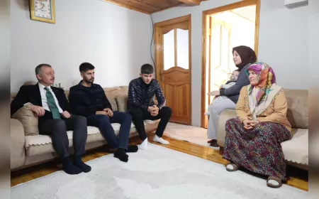 Başkan Büyükakın’dan Erol Sert’in Ailesine Taziye Ziyareti