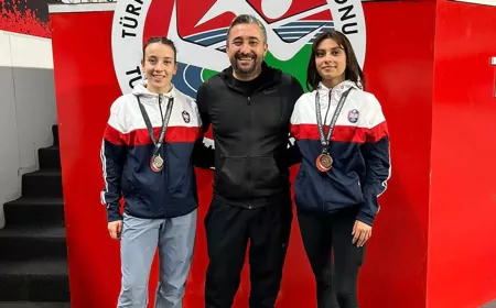Eskişehirli milli sporcular Ayça Fidanoğlu ve Elif Naz Köseoğlu madalya için piste çıkacak