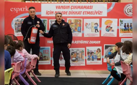 İTFAİYE EKİPLERİNDEN  BİLİNÇLENDİRME EĞİTİMİ