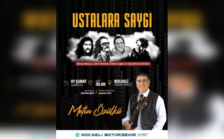 Kocaeli’de “Ustalara Saygı: Metin Özülkü” Konseri