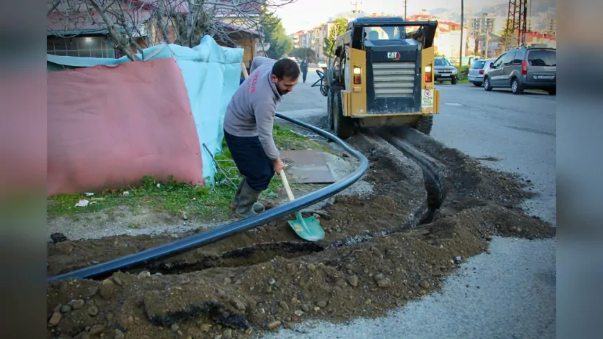BELEDİYENİN İÇME SUYU YATIRIMLARI DEVAM EDİYOR