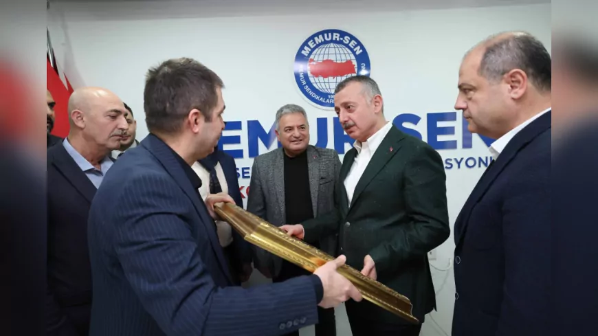 Başkan Büyükakın, Memur-Sen’e konuk oldu