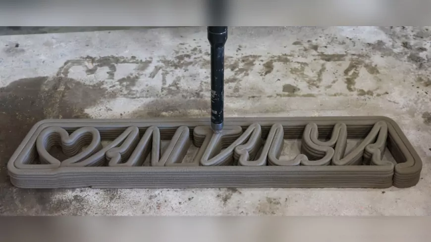 Büyükşehir Belediyesi 3D yazıcı ile beton kent mobilyası üretiyor