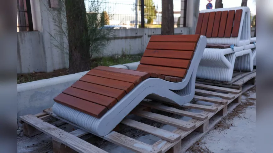 Büyükşehir Belediyesi 3D yazıcı ile beton kent mobilyası üretiyor
