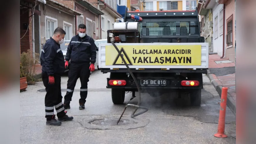 Odunpazarı’nda rögar ve kanalizasyonlarda kışlak mücadelesi devam ediyor