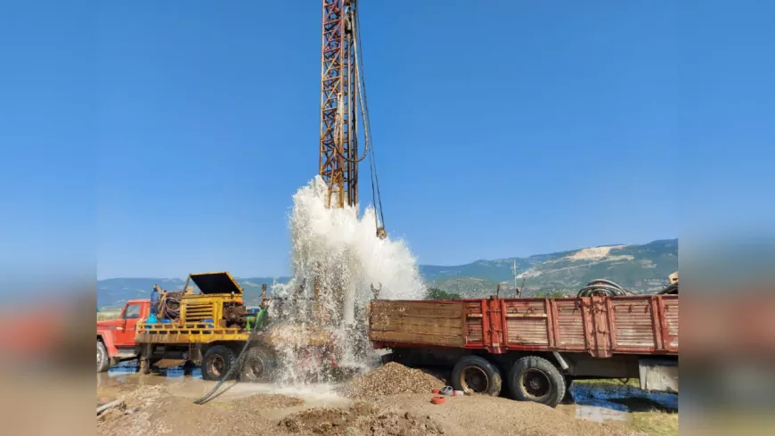 Yeşilvadi Mahallesi’ne 160 metre derinlikten yeni su kaynağı