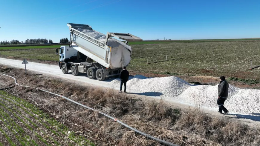 HARRAN VE CEYLANPINAR KIRSALINDA YOLLAR MODERNLEŞİYOR