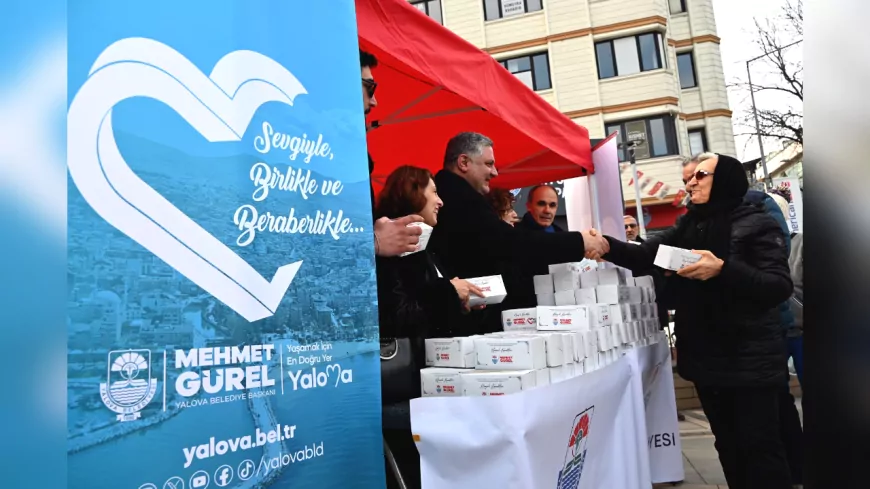 Yalova Belediyesi'nden Miraç Kandili İkramı