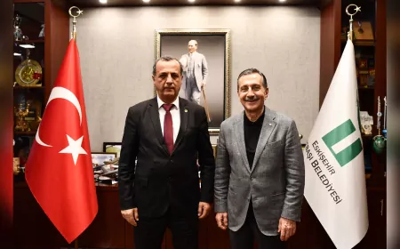 DSP Tepebaşı İlçe Yönetiminden Başkan Ataç’a Ziyaret