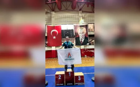 Nevşehirli Sporcu Mustafa Sacit Sümer Türkiye Şampiyonu Oldu